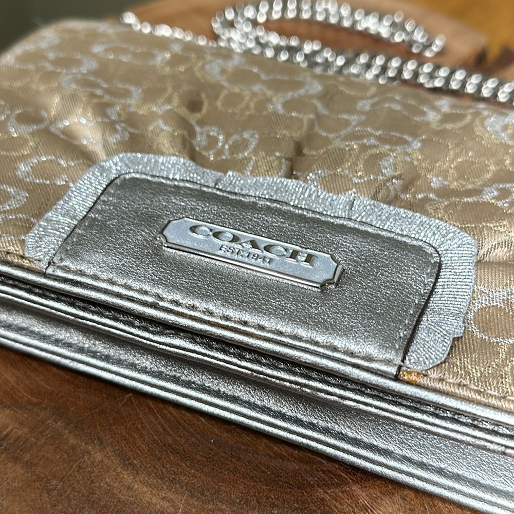 *HTF - NWT* COACH Optic Lurex Crossbody/Clutch - Picture 10 of 16